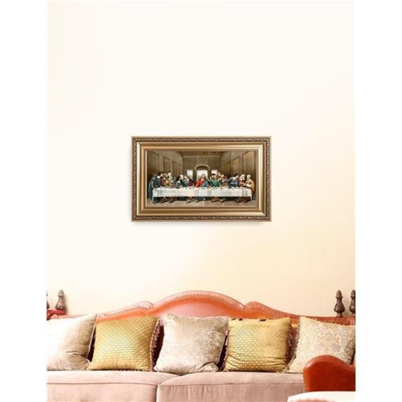 The Last Supper, Leonardo da Vinci Classic 24x12, Framed size: 30x18 - Picture 2 of 7